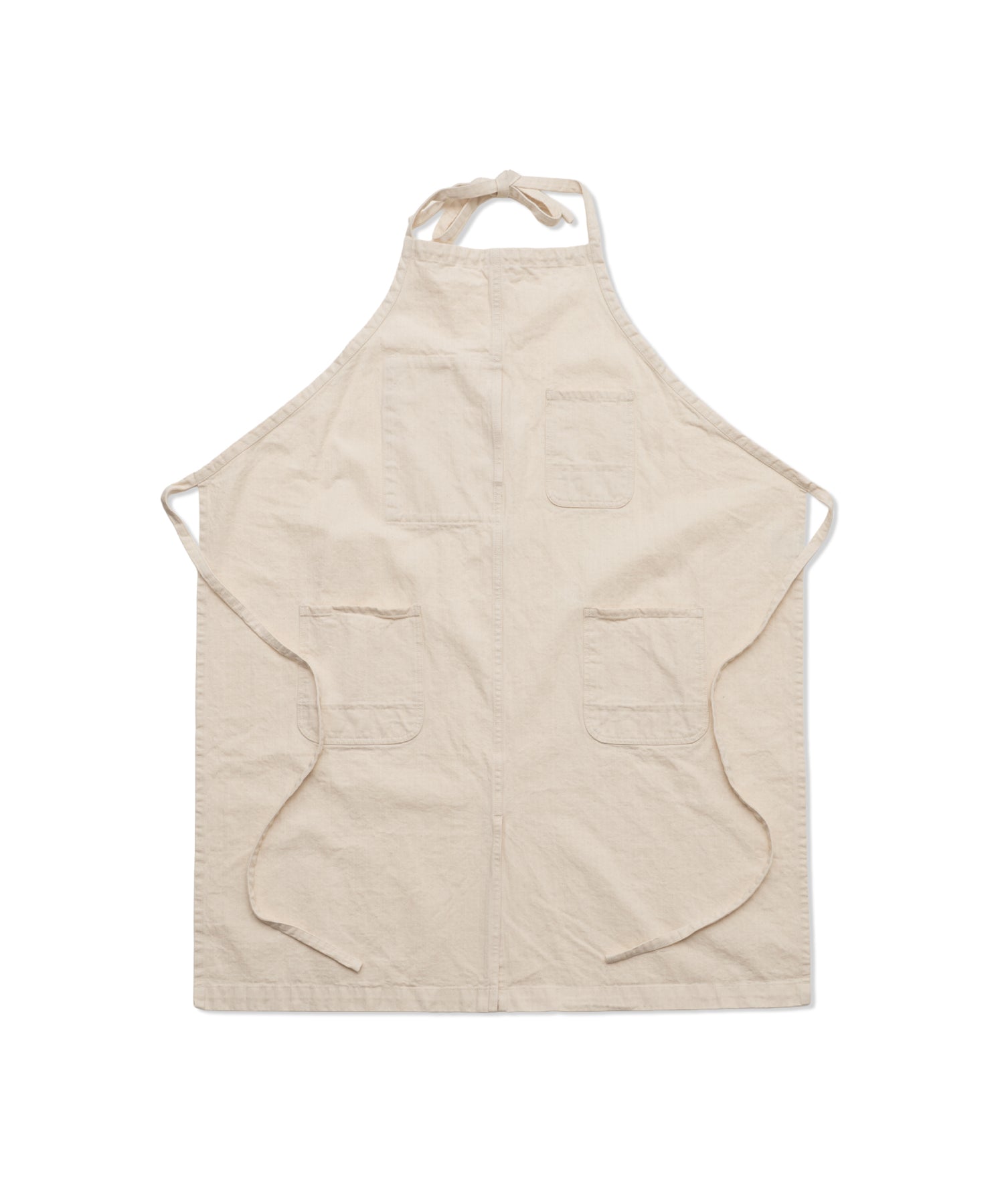 FRENCH WORK APRON - フレンチワークエプロン 日本製 ヘリンボーン
