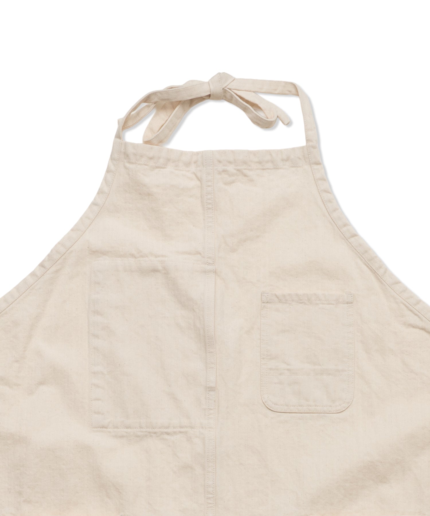 FRENCH WORK APRON - フレンチワークエプロン 日本製 ヘリンボーン