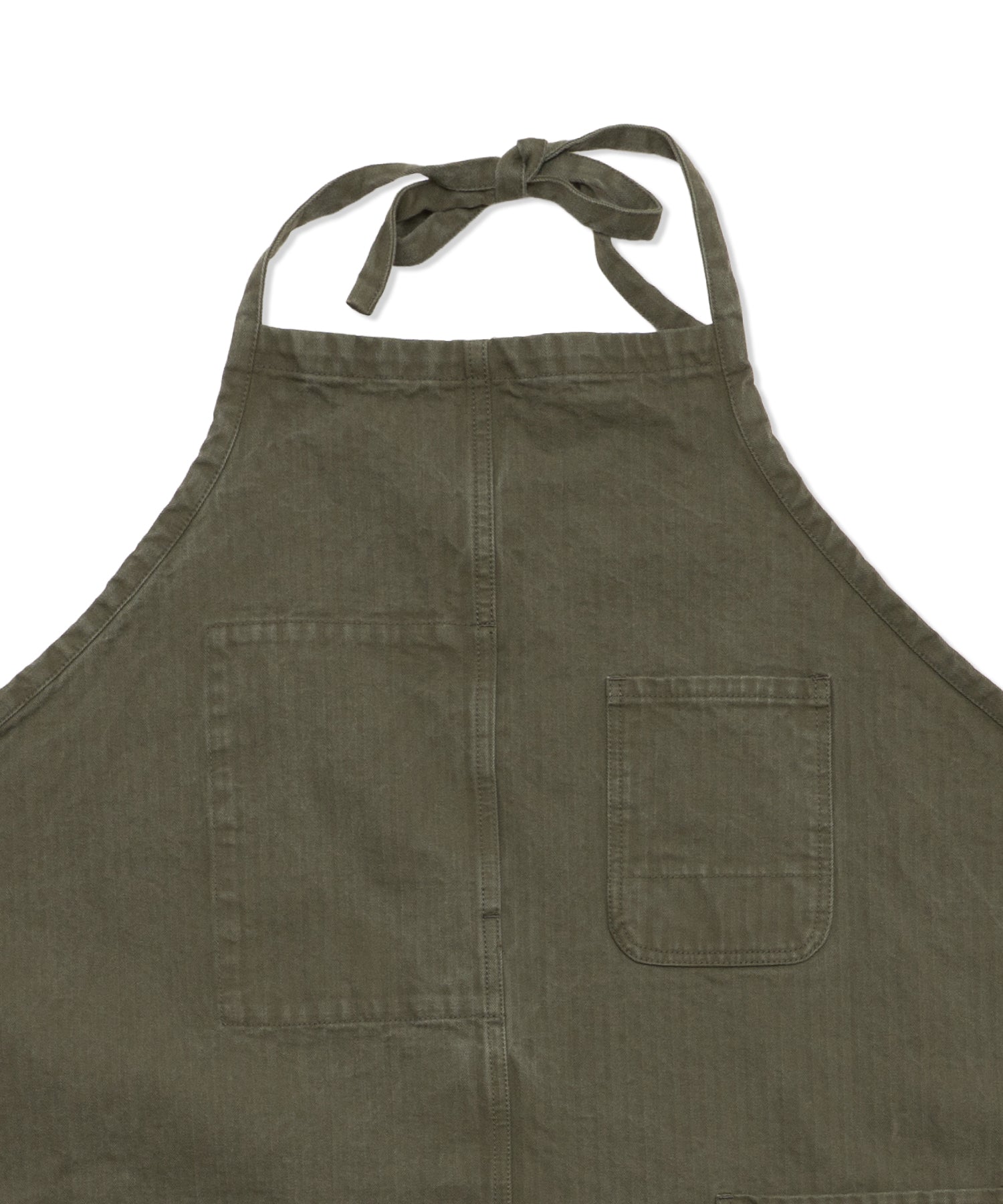 FRENCH WORK APRON - フレンチワークエプロン 日本製 ヘリンボーン